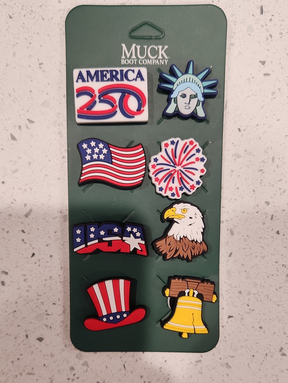 Muck Boot Company Americana Red, White & Blue Shoe Charms